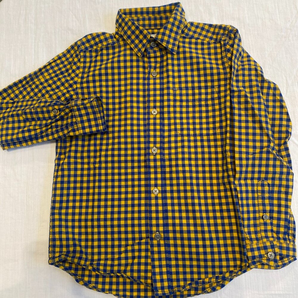 The Children's Place Long Sleeved Button Front Shirt Boys Size M/7-8